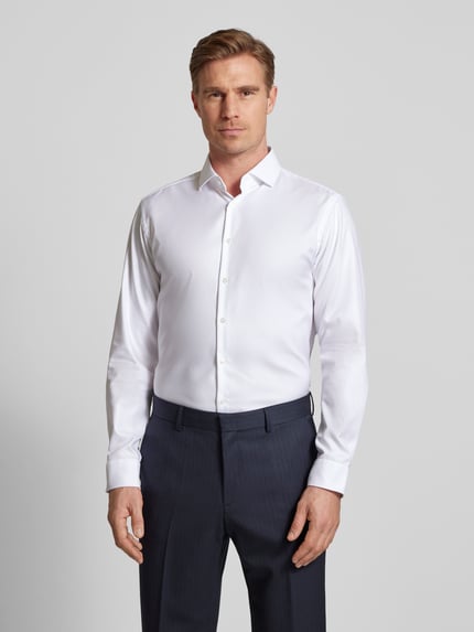Jake*s Regular Fit Business-Hemd mit Haifischkragen Weiss 4