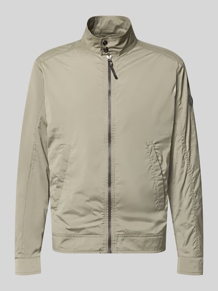 Produktfoto, Jacke mit Stehkragen Modell 'Vicente' von JOOP! Collection in Beige, glatte Oberfläche, Reißverschluss, Eingrifftaschen, Regular Fit