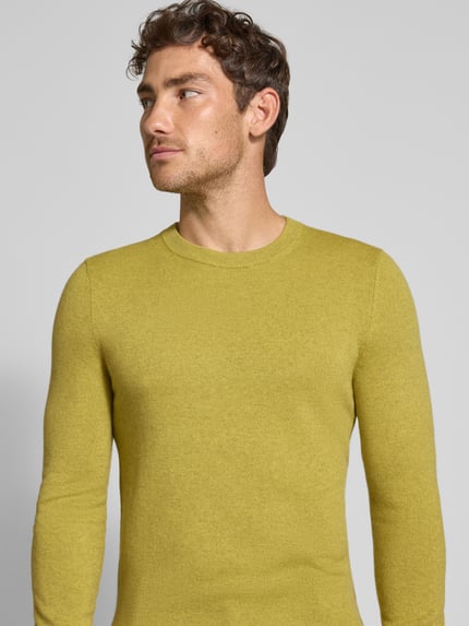 MCNEAL Gebreide pullover van wolmix met kasjmiermix Lindegroen gemêleerd - 3