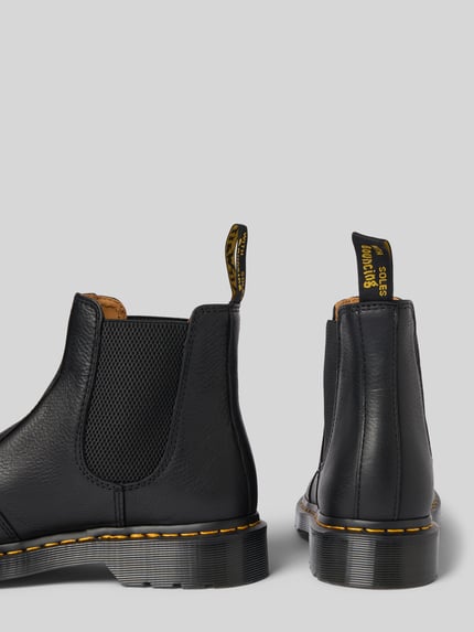 Dr. Martens Chelsea boots van leer met siernaad Zwart - 2