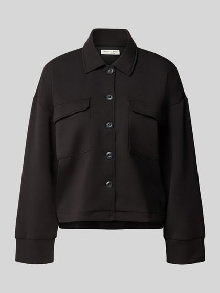 Marc O'Polo Hemdjacke mit Brusttaschen Modell 'OVERSHIRT' Black 1