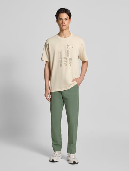 BOSS Green Slim Fit Hose aus wasserabweisendem Stretch-Gewebe Modell 'C_COMMUTER-SLIM' Lind 1