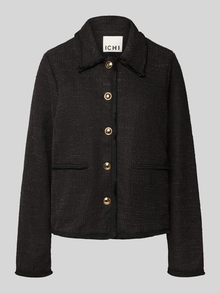 ICHI Blazer mit Knopfleiste Modell 'KATE' Black 2