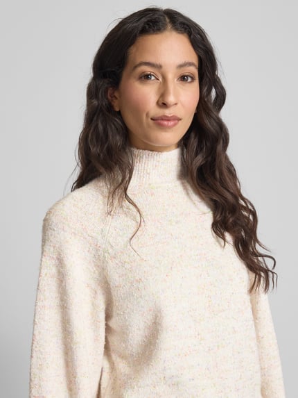 Moves Strickpullover mit Stehkragen Modell 'Casinna' Offwhite 3