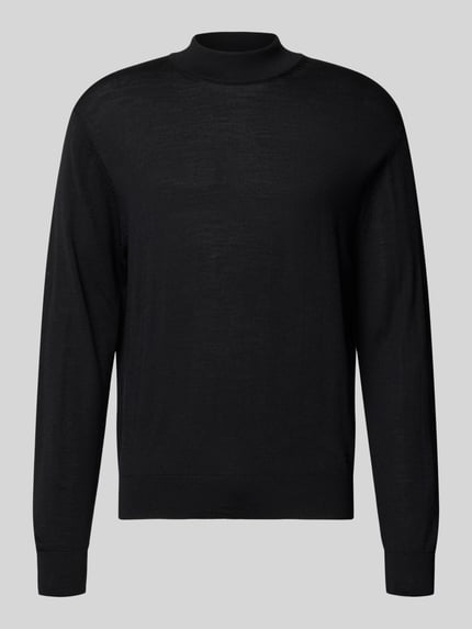 Manuel Ritz Strickpullover aus Merinowolle Black 2