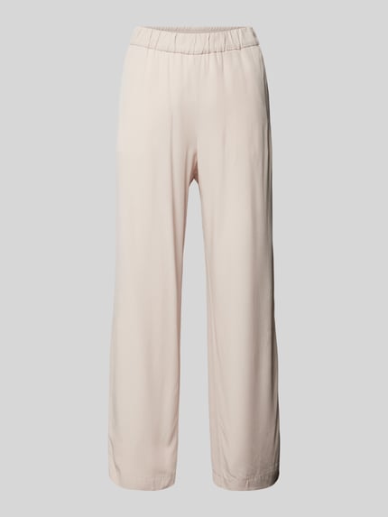 MAC Flared Stoffhose in verkürzter Passform Modell 'CHIARA' Sand 2