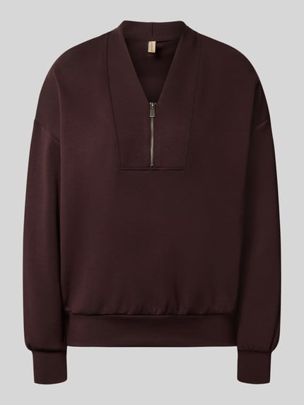 Soyaconcept relaxed fit sweatshirt van modalmix model 'BANU' Chocoladebruin - 2