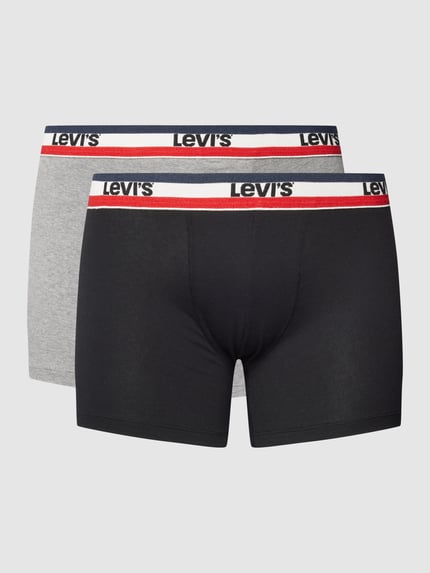 Levi's® Trunks mit elastischem Logo-Bund Mittelgrau 2