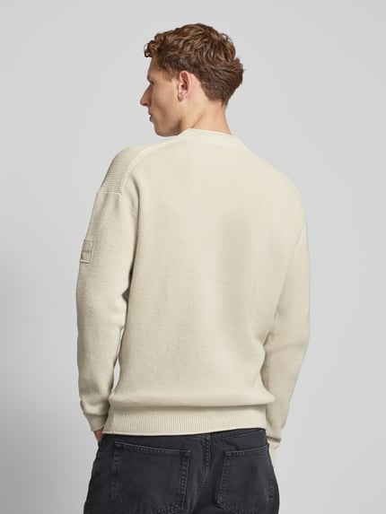 Calvin Klein Jeans Sweatshirt mit Label-Patch Taupe 5