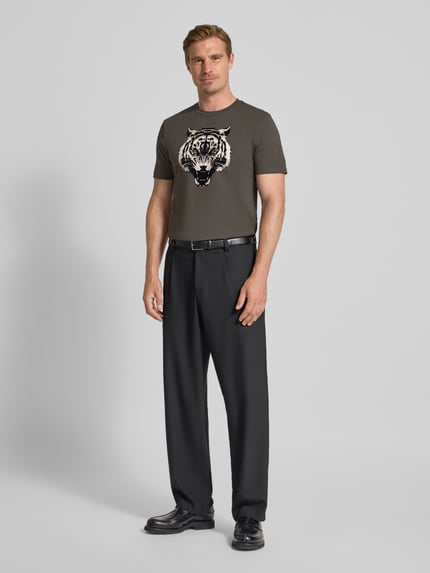 Antony Morato T-shirt met motiefprint Olijfgroen - 1
