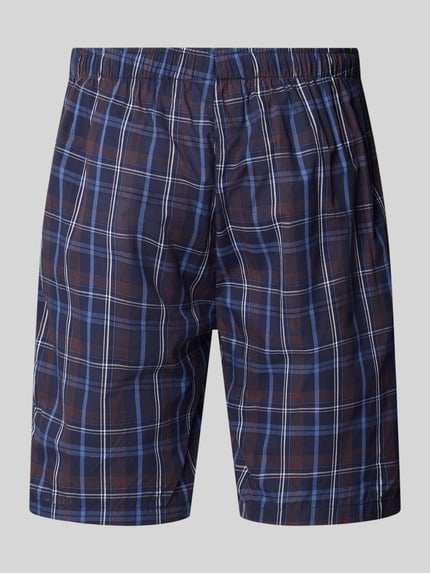 Produktfoto, Pyjama-Shorts mit elastischem Bund und Tunnelzug von bugatti, bawełna, krój regular fit, wzór na całej powierzchni