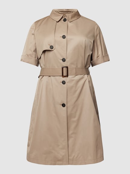Marina Rinaldi Trenchcoat PLUS SIZE mit 1/2- Arm und Taillengürtel Modell 'TARBES' Sand 2
