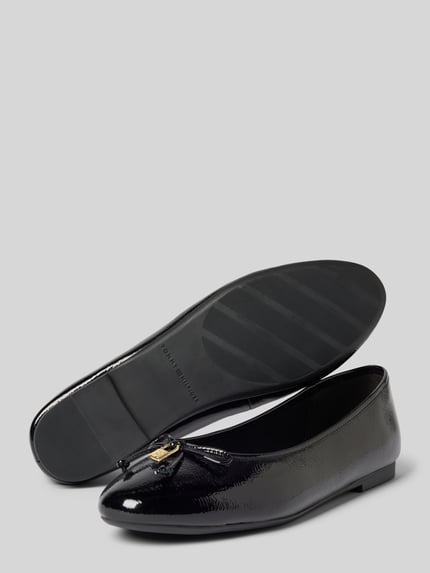 Tommy Hilfiger Ballerinas aus Lackleder BLACK 4