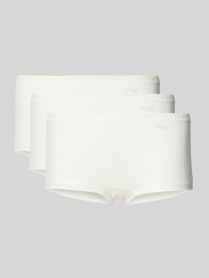 Sloggi Broek met labelprint in een set van 3 stuks, model 'GO Crush' Offwhite - 1