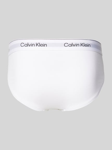 Calvin Klein Underwear Slip mit elastischem Label-Bund im 3er-Pack Weiss 3