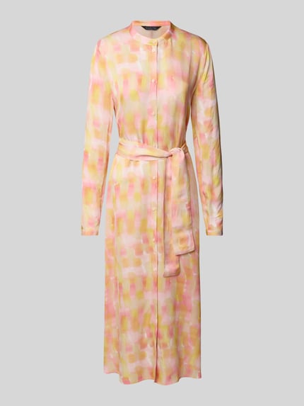 Armani Exchange Midi-jurk met strikceintuur Roze - 2