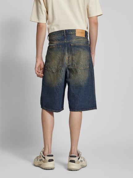 REVIEW Baggy Fit Jeans Shorts im 5-Pocket-Design - Jorts Dunkelblau 5