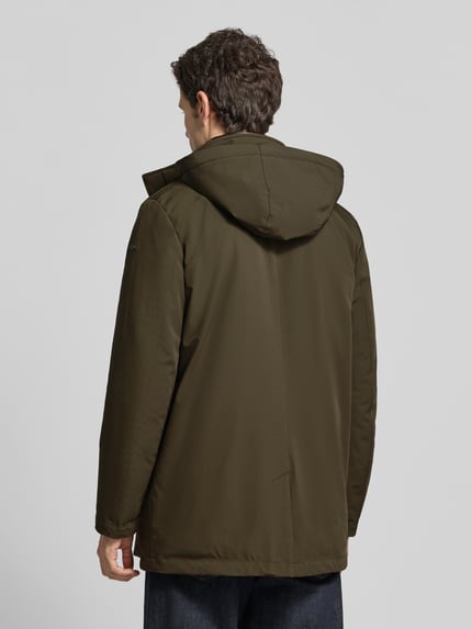 Geox Parka mit Kapuze und Eingrifftaschen Oliv 5