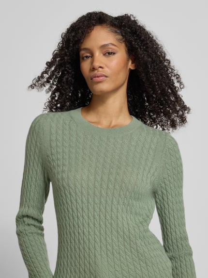 Christian Berg Woman Strickpullover aus reinem Kaschmir Schilf 3