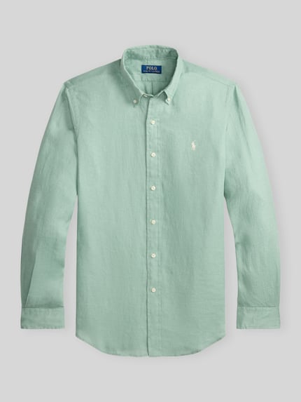 Polo Ralph Lauren Relaxed Fit Freizeithemd aus reinem Leinen Mint 2