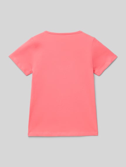 Tom Tailor Regular fit T-shirt van puur katoen Koraal - 3