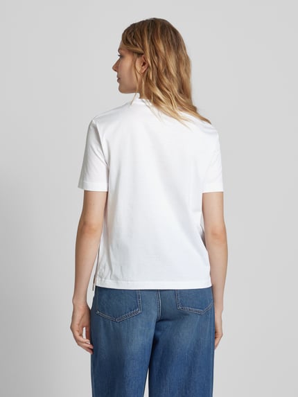 MM by Max Mara T-Shirt mit Label-Schriftzug Modell 'PAGGIO' Weiss 5