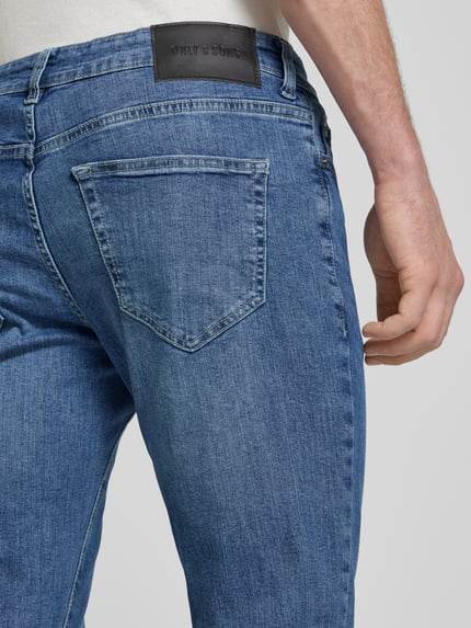 ONLY & SONS Jeansy o kroju slim fit z 5 kieszeniami model ‘LOOM’ Jeansowy niebieski 3
