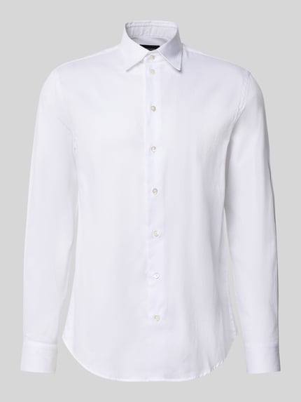 Slim Fit Business-Hemd aus reiner Baumwolle Shop The Look MANNEQUINE