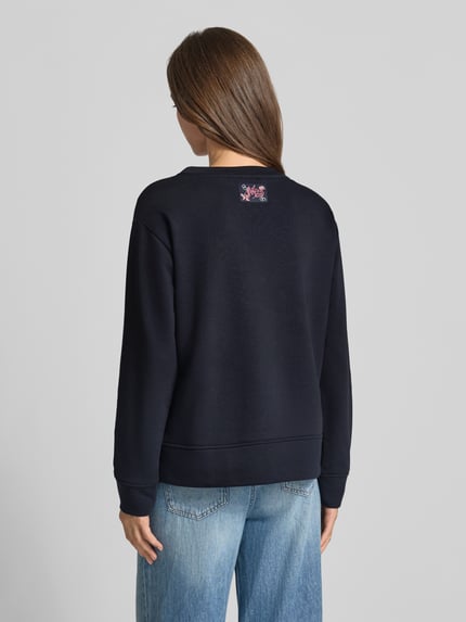 Milano Italy Sweatshirt met motiefprint en pailletten Marineblauw - 5