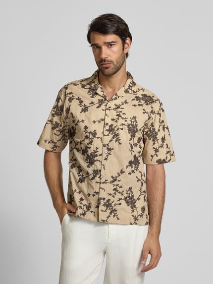 Jake*s Studio Men Vrijetijdsoverhemd met reverskraag Beige - 4