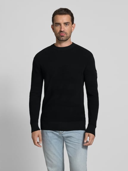 Tom Tailor Denim Regular Fit Pullover aus reiner Baumwolle BLACK 4