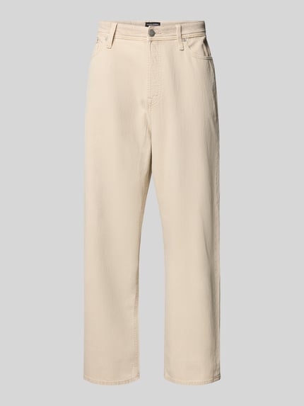 JACK & JONES Jeansy o szerokim kroju z 5 kieszeniami model ‘Iron’ Beżowy 2