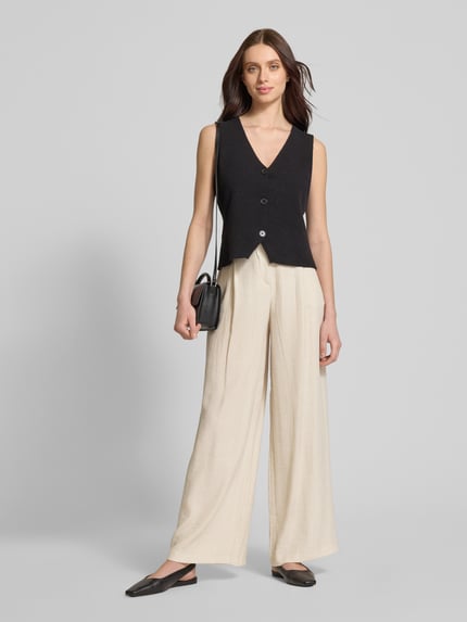 Christian Berg Woman Stoffhose mit Seitentaschen Ecru 1