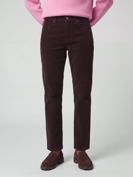 MAC Regular Fit Cordhose mit Bundfalte Modell 'Gina Straight' Graphit 4