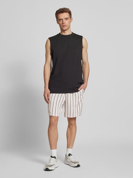 JACK & JONES Regular Fit Shorts mit Strukturmuster Modell 'JAIDEN COBA' Beige 1