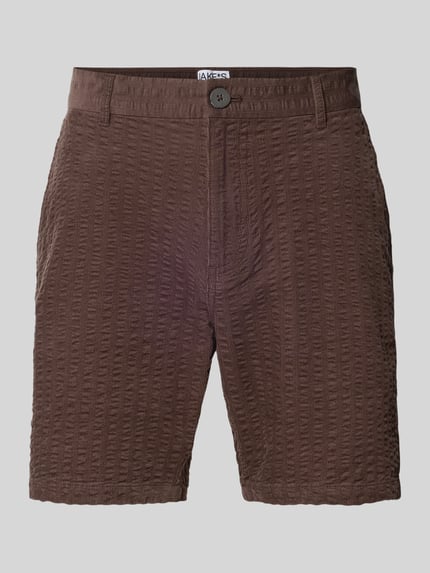 Szorty o kroju straight fit ze strukturalnym wzorem Shop The Look MANNEQUINE