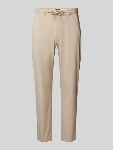 MCNEAL Tapered Fit Stoffhose mit Tunnelzug Ecru 2