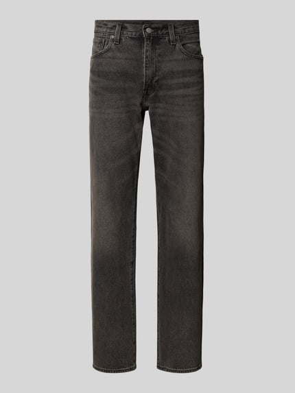 Levi's® Relaxed Straight Fit Jeans mit Eingrifftaschen Modell '555®' Black 2