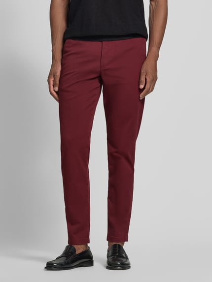 Selected Slim Fit Chino aus Baumwoll-Mix Modell 'GABARDINE' Bordeaux 4