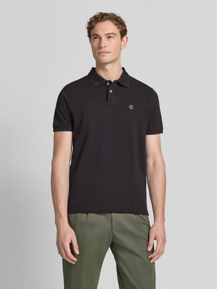 MCNEAL koszulka polo o kroju regular fit z wyhaftowanym logo Czarny 4