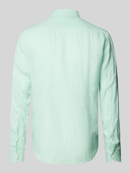 MC2 Saint Barth Regular Fit Leinenhemd mit Kentkragen Modell 'PAMPLONA' Gruen 5