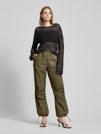 ONLY Baggy Fit Hose mit Tunnelzügen Modell 'ECHO-LAIA' Khaki 1