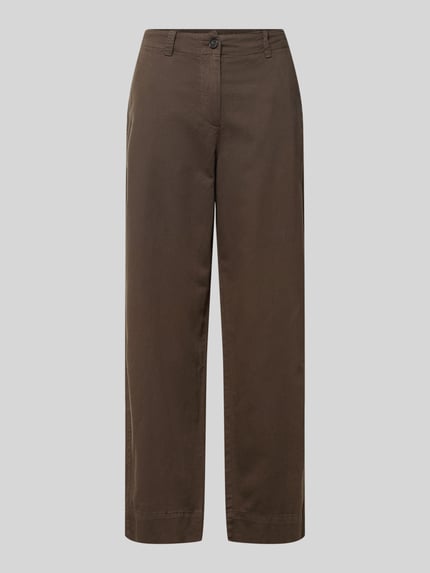 Regular Fit Weite Hose aus Baumwoll-Lyocell-Leinen-Mix Shop The Look MANNEQUINE