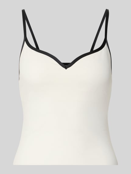 Slim Fit Trägertop mit Spaghettiträgern Modell 'Sense' Shop The Look MANNEQUINE
