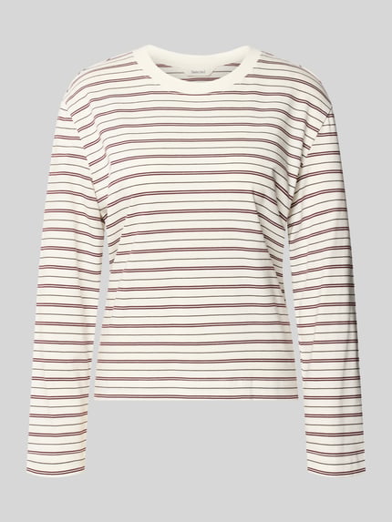 boxy fit shirt met lange mouwen van pure katoen model 'ESSENTIAL' Shop The Look MANNEQUINE