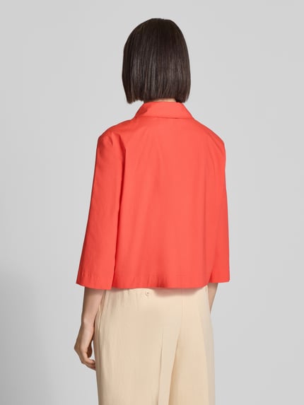 MORE Cropped Bluse mit Eingrifftaschen Rot 5