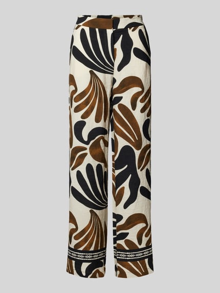 MANGO Straight Leg Stoffhose mit Eingrifftaschen Modell 'KARINA' Offwhite 2