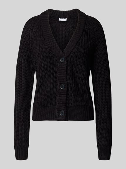 NOISY MAY® Strickjacke mit V-Ausschnitt Modell 'CHARLIE' Black 2