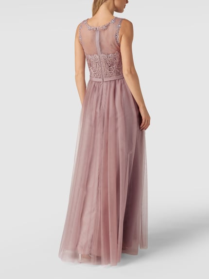 Mascara Abendkleid mit Ziersteinbesatz Mauve 5