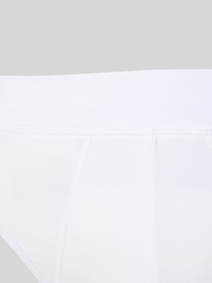 Produktfoto, Slip im 3er-Pack von Christian Berg Men aus weißem Baumwoll-Modal-Elasthan-Mix mit elastischem Bund und glatter Textur